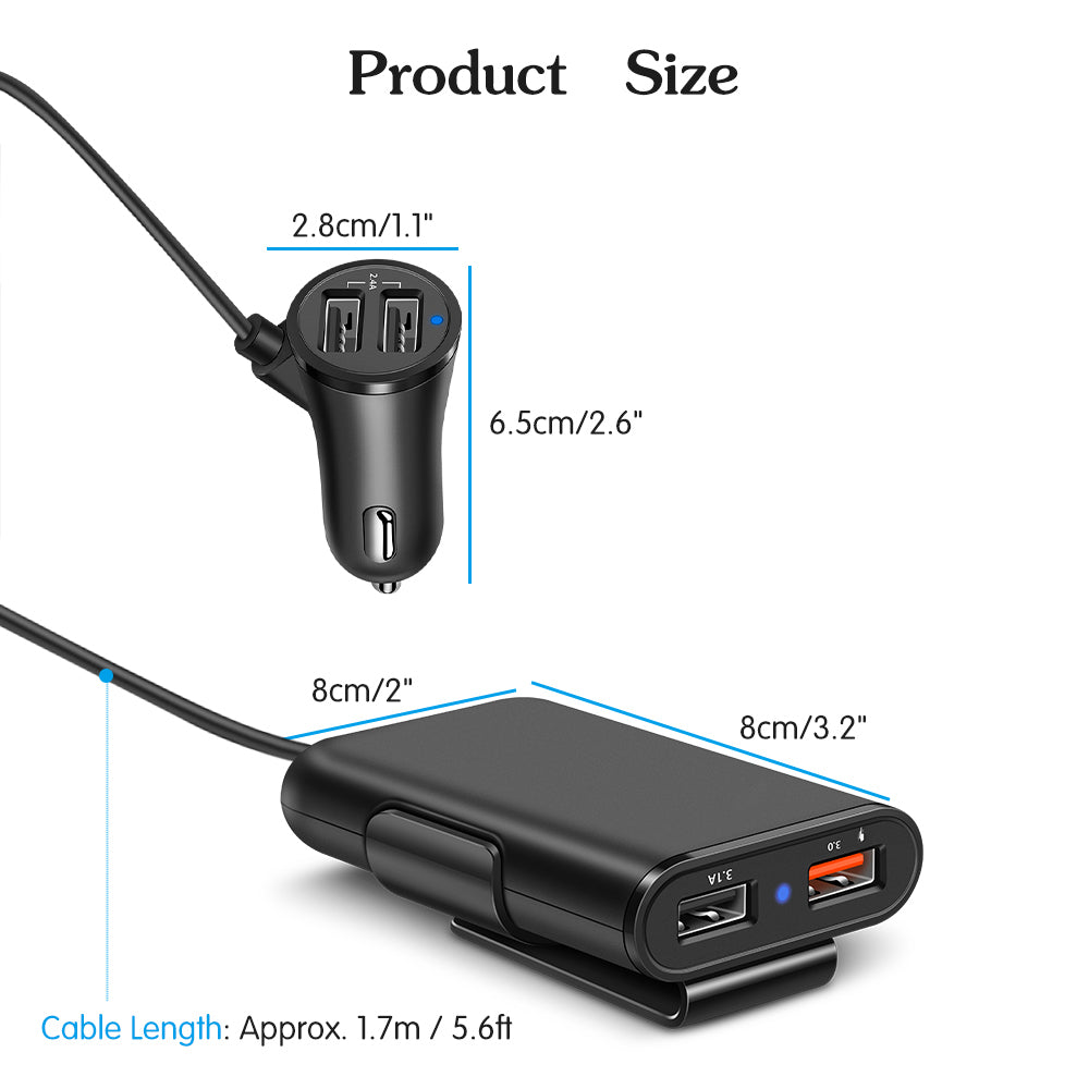 Smart QC3.0 Snabbladdare för Bil USB