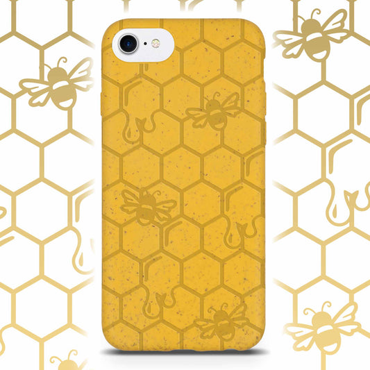 Honey Bee -  Bio-nedbrytningsbart iPhoneskal  - Yellow, Orange and Black