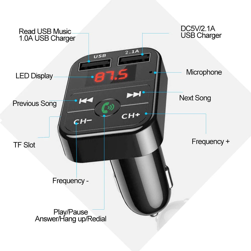 Dubbel USB - Adapter till Bil, Snabbladdning