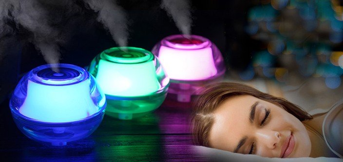 Mini Usb Crystal Night Light Luftfuktare