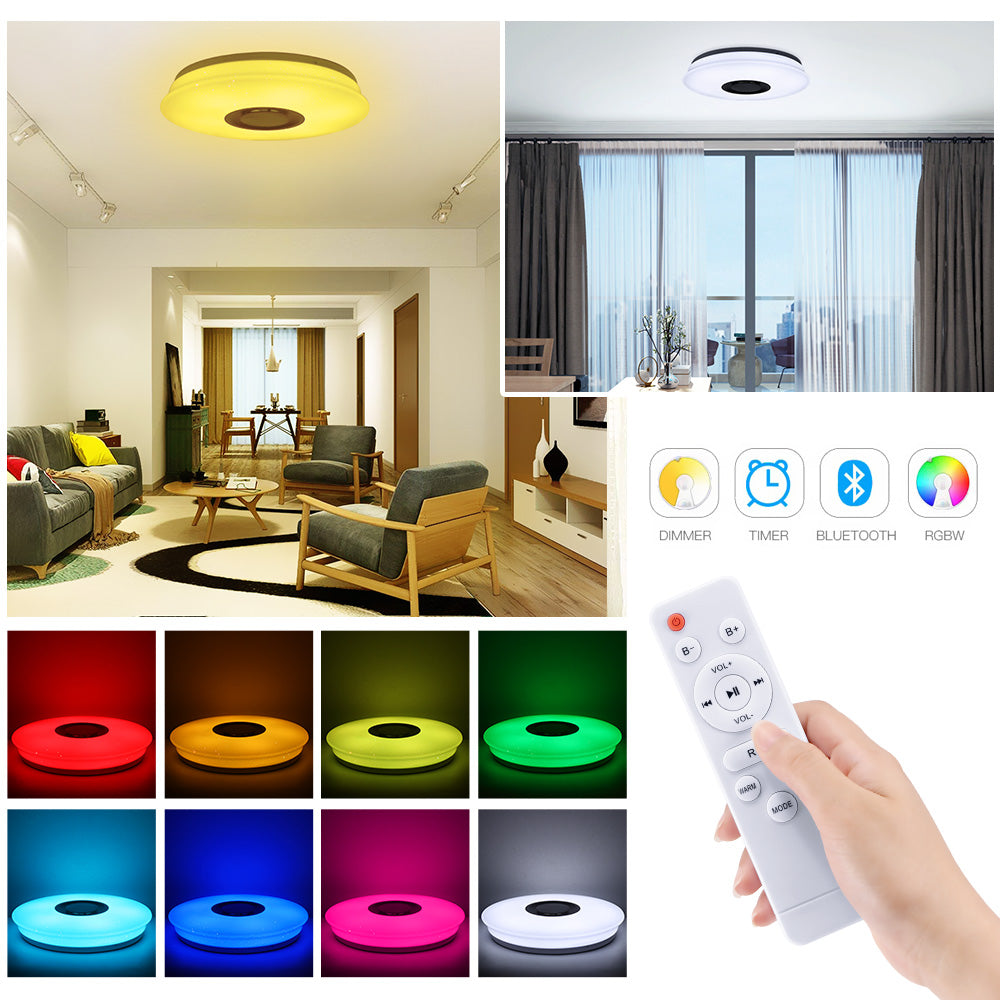 Smart Musik LED-Taklampa, Dimmbar