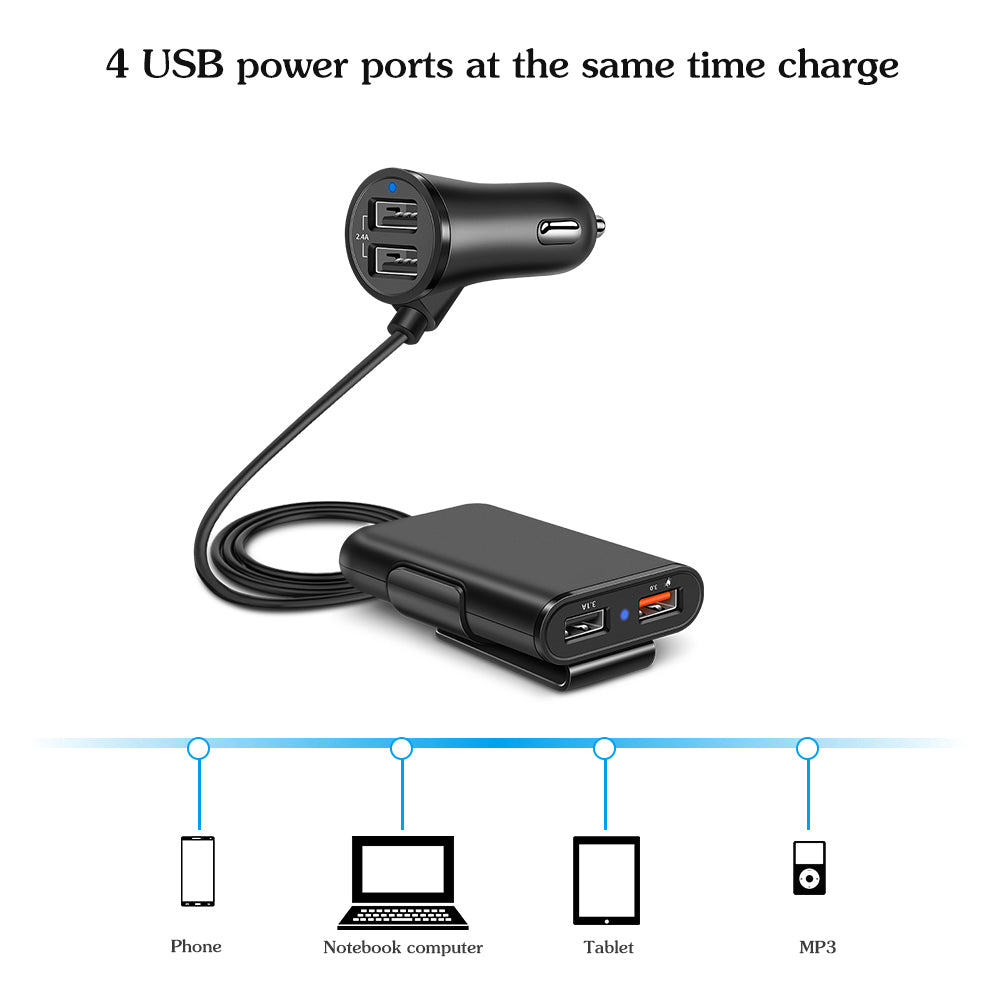 Smart QC3.0 Snabbladdare för Bil USB